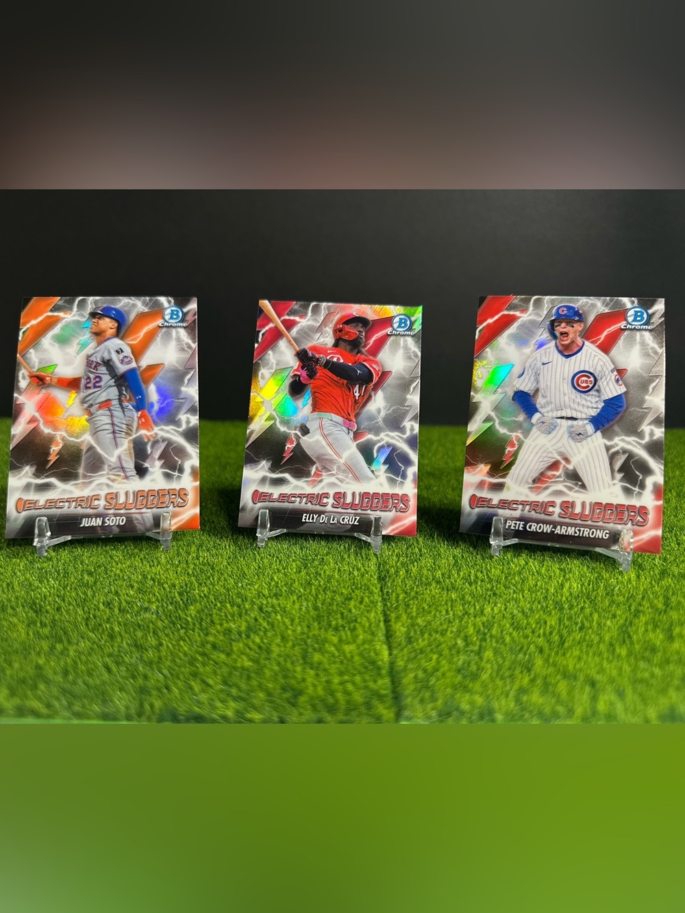 Topps Bowman 2026 lot of three (3) Electric Sluggers cards